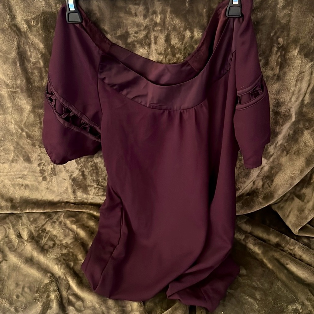 Plumb colored beautiful dress !